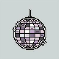 píxel Arte ilustración disco lámpara. pixelado disco fiesta. disco fiesta lámpara icono pixelado para el píxel Arte juego y icono para sitio web y vídeo juego. antiguo colegio retro vector