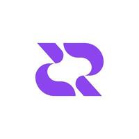 abstract letter R logo design vector