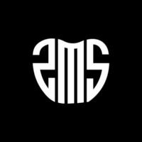 ZMS letter logo creative design. ZMS unique design. vector