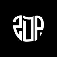 ZDP letter logo creative design. ZDP unique design. vector