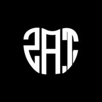 ZAT letter logo creative design. ZAT unique design. vector