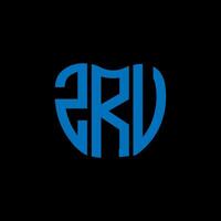 ZRU letter logo creative design. ZRU unique design. vector