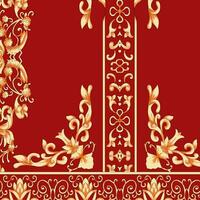 floral abstract pattern suitable for textile and printing needs vector