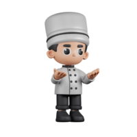 3d karakter chef boos houding. 3d geven geïsoleerd Aan transparant achtergrond. png