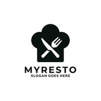 Restaurant logo design vector illustration