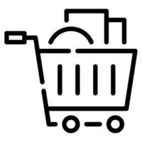 Shopping Cart icon Illustration, for web, app, infographic, etc vector
