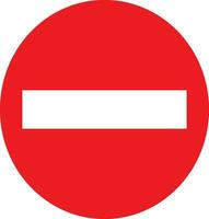 no entry sign vector illustration