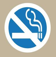 no smoking sign on a beige background vector