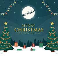 vector realistic Christmas background with beautiful ornaments