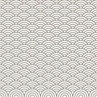 Brown Japanese wave pattern background. Japanese seamless pattern vector. Waves background illustration. for clothing, wrapping paper, backdrop, background, gift card. vector