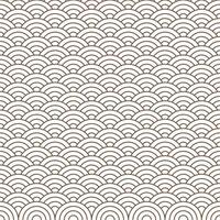 Brown Japanese wave pattern background. Japanese seamless pattern vector. Waves background illustration. for clothing, wrapping paper, backdrop, background, gift card. vector