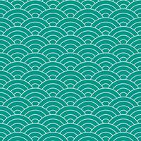 Green Japanese wave pattern background. Japanese seamless pattern vector. Waves background illustration. for clothing, wrapping paper, backdrop, background, gift card. vector