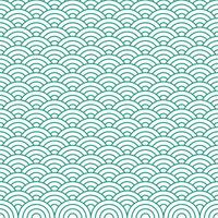 Green Japanese wave pattern background. Japanese seamless pattern vector. Waves background illustration. for clothing, wrapping paper, backdrop, background, gift card. vector