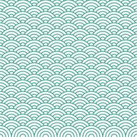 Green Japanese wave pattern background. Japanese seamless pattern vector. Waves background illustration. for clothing, wrapping paper, backdrop, background, gift card. vector