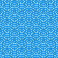 Blue Japanese wave pattern background. Japanese seamless pattern vector. Waves background illustration. for clothing, wrapping paper, backdrop, background, gift card. vector