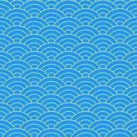 Blue Japanese wave pattern background. Japanese seamless pattern vector. Waves background illustration. for clothing, wrapping paper, backdrop, background, gift card. vector