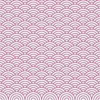 Pink Japanese wave pattern background. Japanese seamless pattern vector. Waves background illustration. for clothing, wrapping paper, backdrop, background, gift card. vector