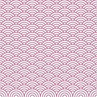 Pink Japanese wave pattern background. Japanese seamless pattern vector. Waves background illustration. for clothing, wrapping paper, backdrop, background, gift card. vector