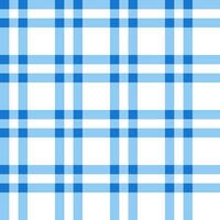 Blue plaid pattern. plaid pattern background. plaid background. Seamless pattern. for backdrop, decoration, gift wrapping, gingham tablecloth, blanket, tartan. vector
