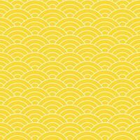 Yellow Japanese wave pattern background. Japanese seamless pattern vector. Waves background illustration. for clothing, wrapping paper, backdrop, background, gift card. vector