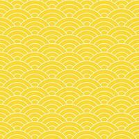 Yellow Japanese wave pattern background. Japanese seamless pattern vector. Waves background illustration. for clothing, wrapping paper, backdrop, background, gift card. vector