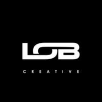 LOB  Letter Initial Logo Design Template Vector Illustration
