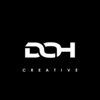 DOH  Letter Initial Logo Design Template Vector Illustration