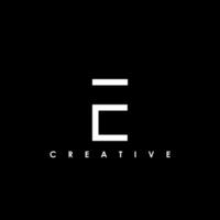 E  Letter Initial Logo Design Template Vector Illustration
