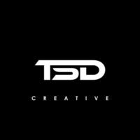TSD Letter Initial Logo Design Template Vector Illustration
