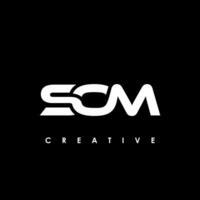 SOM  Letter Initial Logo Design Template Vector Illustration