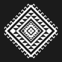 Geometric ethnic pattern art. American, Mexican style. Background Aztec tribal ornament. Design for fabric, clothing, textile, logo, symbol. vector