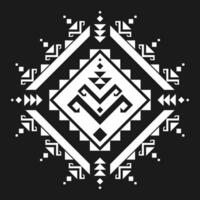 arte de patrones étnicos geométricos. estilo americano, mexicano. ornamento tribal azteca de fondo. diseño para tela, ropa, textil, logo, símbolo. vector