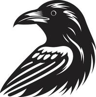 Stylish Crow Icon of Distinction Vintage Raven Vector