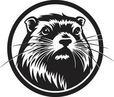 Beaver Leadership Symbol Beaver Royalty Insignia vector