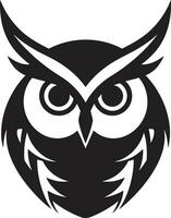 Abstract Owl Symbolism Owl Face Graphic Badge vector