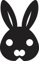 Modern Rabbit Symbolic Seal Rabbit Silhouette Minimalist Mark vector