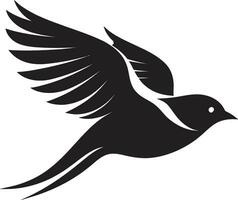 Peregrine Falcon Profile Logo Swan Serenity Symbol vector