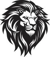On the Prowl Lion Icon Excellence Feline Ruler Black Lion Vector Logo Design