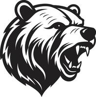 Bear Tribe Crest Bear Monarch Mark vector