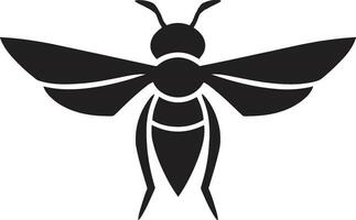 Guardian of the Night Minimalistic Charm Abstract Elegance of the Hornet vector