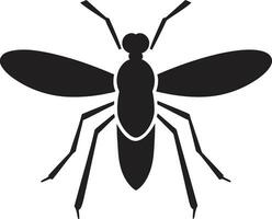 Elegant Mosquito Vector Iconography Clean Mosquito Insect Badge