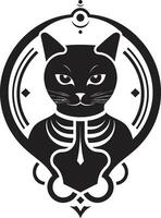 artístico pantera perfil pulcro y resumen gato diseño vector