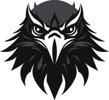 negro halcón depredador logo un vector logo para el campeón depredador halcón un negro vector logo para el sin rivalidad