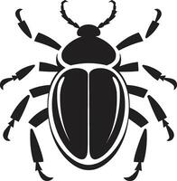 Monogram Bug Design Royal Beetle Crest vector