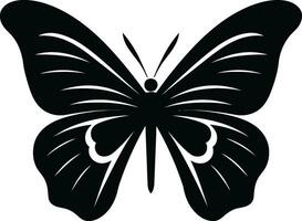 alas de sencillez negro mariposa logo mariposa encanto un marca de elegancia en noir vector