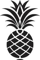 Abstract Noir Pineapple Geometric Pineapple Badge vector