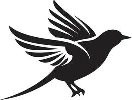 Swift Seagull Badge Hummingbird Harmony vector