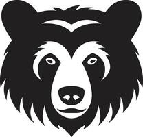 Bear Head Monogram Bear Majesty Mark vector