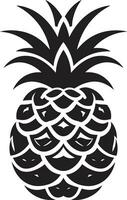 elegante piña ilustración resumen piña emblema vector