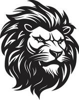 Sleek Monarch The Black Vector Lion Logo Majestic Legacy A Lion Emblem in Vector